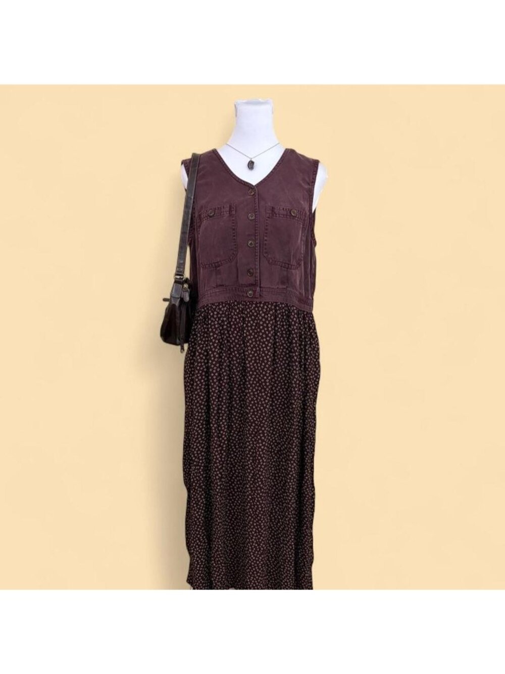 90s ditsy floral cottagecore dress